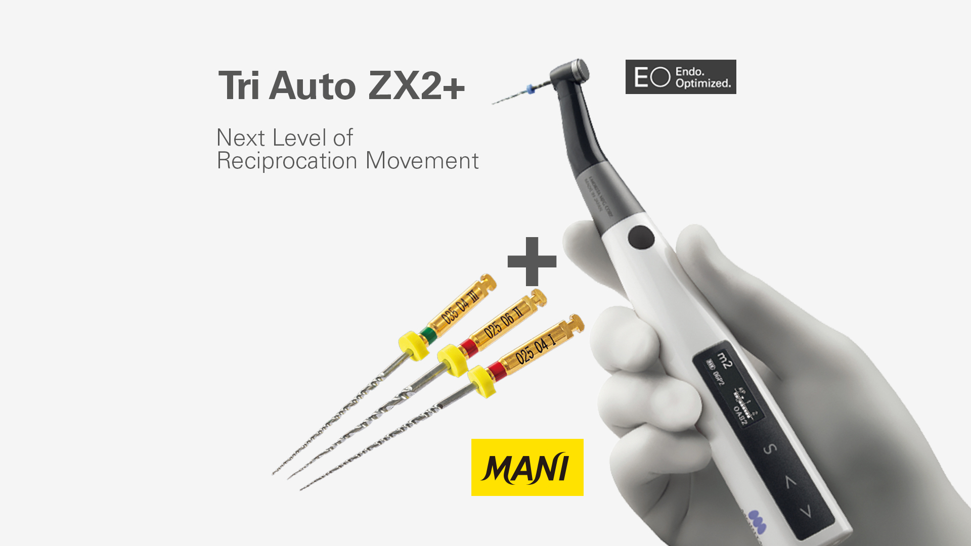 Pack moteur d’endodontie avec localisateur d'apex Tri Auto ZX2+ et limes NiTi de MANI