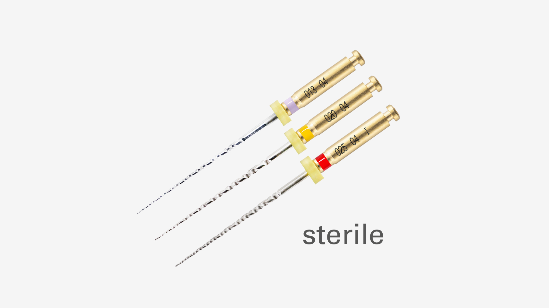 Limes stériles JIZAI NiTi glide path et pré-formage (3 limes / pack) - Endodontie