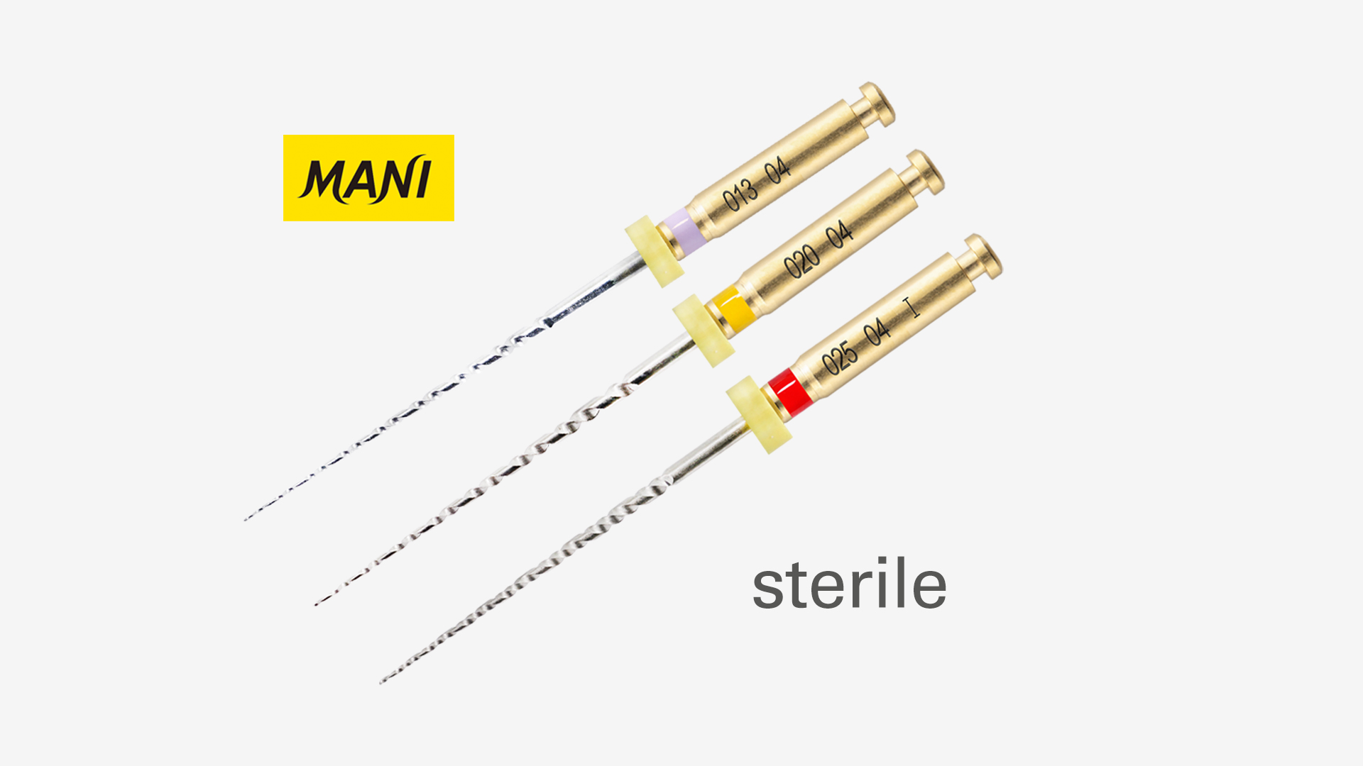 Limes stériles JIZAI NiTi glide path et pré-formage (3 limes / pack) - Endodontie
